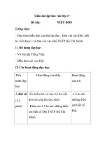 Giáo án tập làm văn lớp 3- Đề bài: VIẾT ĐƠN docx