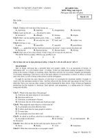 ĐỀ KIỂM TRA MÔN Tiếng Anh Lớp 12 - Mã đề 132 potx