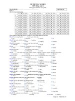 ĐỀ THI TRẮC NGHIỆM MÔN TIẾNG ANH 12 - Mã đề thi 215 ppt