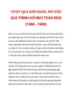 VƯỢT QUA KHÓ KHĂN, MỞ ĐẦU QUÁ TRÌNH ĐỔI MỚI TOÀN DIỆN (1986 - 1989)_2 doc