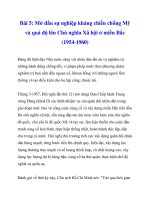 Bài 5: Mở đầu sự nghiệp kháng chiến chống Mỹ và quá độ lên Chủ nghĩa Xã hội ở miền Bắc (1954-1960)_3 pptx
