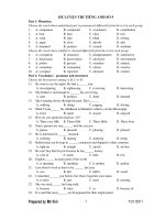 ĐỀ LUYỆN THI TIẾNG ANH SỐ 5 pptx