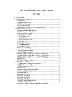 Phân tích thiết kế hệ thống thông tin quản lí bán hàng