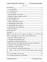 Hoàn thiện hoạt động quản trị dịch vụ ăn uống tại Khách sạn Phương Anh..