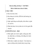 Giáo án tiếng việt lớp 2 - TẬP ĐỌC: Một trí khôn hơn trăm trí khôn pptx