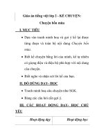 Giáo án tiếng việt lớp 2 - KỂ CHUYỆN: Chuyện bốn mùa pot