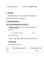 Giáo án toán lớp 5 - Tiết 152: LUYỆN TẬP pps