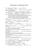 ĐỀ THI THỬ TN – ĐH NĂM 2011 - ĐÊ 2 ppsx