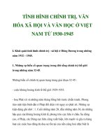 TÌNH HÌNH CHÍNH TRỊ, VĂN HÓA XÃ HỘI VÀ VĂN HỌC Ở VIỆT NAM TỪ 1930-1945_1 doc