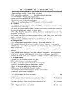 ĐỀ LUYỆN THI VÀ ĐÁP ÁN - TIẾNG ANH ( Số 9) ppt