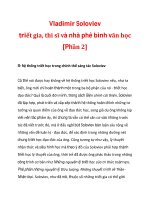 Vladimir Soloviev triết gia, thi sĩ và nhà phê bình văn học [Phần 2]_1 pptx
