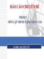 Thuyết trinh Đồ án lập trình mạng nâng cao