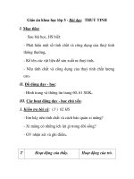 Giáo án khoa học lớp 5 - Bài dạy: THUỶ TINH pdf