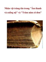 Nhân vật trùng tên trong 