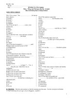 Đề Kiểm Tra Trắc Nghiệm Môn Tiếng Anh - Mã đề 456 pptx