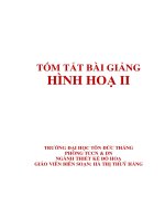 TÓM TẮT BÀI GIẢNG HÌNH HOẠ 2 ppsx