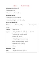 Giáo án Tự nhiên xã hội lớp 3: Đề bài: BỀ MẶT LỤC ĐỊA pptx