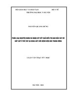 Phân loại nguyên nhân và nhận xét kết quả điều trị ban đầu suy hô hấp cấp ở trẻ em tại khoa cấp cứu bệnh viện nhi trung ương