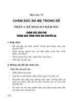 Sổ tay quy trình thực hành hộ sinh trung học - Môn học 17 ppt