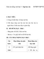 Giáo án tiếng việt lớp 5 - Tập làm văn LUYỆN TẬP TẢ ppt