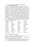 ĐỀ LUYỆN THI VÀ ĐÁP ÁN - TIẾNG ANH ( Số 24 ) doc