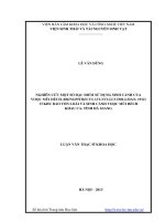 Nghiên cứu một số đặc điểm sử dụng sinh cảnh của voọc mũi hếch (Rhinopothecus Avunculus Dillman, 1912) ở khu bảo tồn loài và sinh cảnh voọc mũi hếch khau ca, tỉnh Hà Giang
