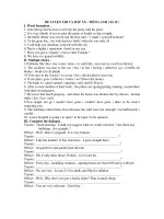 ĐỀ LUYỆN THI VÀ ĐÁP ÁN - TIẾNG ANH ( Số 15 ) doc