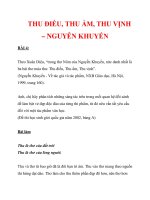 THU ĐIẾU, THU ẨM, THU VỊNH – NGUYỄN KHUYẾN_1 pptx