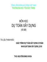 GIÁO TRÌNH DỰ TOÁN XÂY DỰNG CƠ BẢN pot