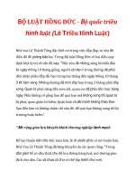 BỘ LUẬT HỒNG ĐỨC - Bộ quốc triều hình luật (Lê Triều Hình Luật)_2 ppsx
