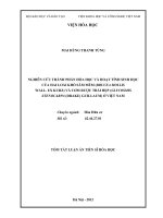 tóm tắt luận án tiến sĩ nghiên cứu thành phần hóa học và hoạt tính sinh học của hai loại khố sâm mềm (brucea mollis wall. ex kurz) và cơm rượu trái hẹp (glycosmis stenocarpa (drake) guilaum) ở việt