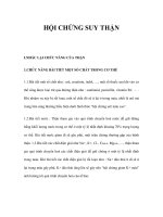 HỘI CHỨNG SUY THẬN ppt