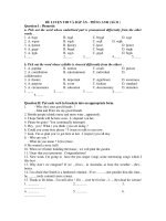 ĐỀ LUYỆN THI VÀ ĐÁP ÁN - TIẾNG ANH ( Số 31 ) pdf