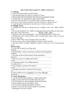 ĐỀ LUYỆN THI VÀ ĐÁP ÁN - TIẾNG ANH ( Số 3 ) docx