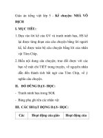 Giáo án tiếng việt lớp 5 - Kể chuyện: NHÀ VÔ ĐỊCH pptx