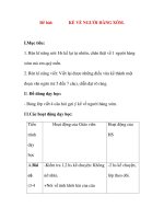 Giáo án Tập Làm Văn Lớp 3: Đề bài: KỂ VỀ NGƯỜI HÀNG XÓM. pot