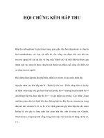 HỘI CHỨNG KÉM HẤP THU ppt