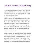 Tìm hiểu Vua hiền Lê Thánh Tông pdf