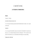 U XƠ TỬ CUNG (UTERINE FIBROIDS) - Phần II potx