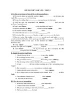 ĐỀ THI THỬ ANH VĂN - TEST 9 ppsx