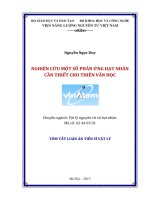tóm tắt luận án tiến sĩ hóa học nghiên cứu điều chế và sử dụng một số hợp chất chitosan biến tính để tách và làm giàu các nguyên tố hóa học (u(vi), cu(ii), pb(ii), zn(ii) và cd(ii))