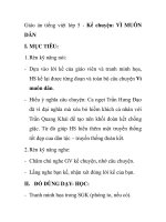 Giáo án tiếng việt lớp 5 - Kể chuyện: VÌ MUÔN DÂN pps