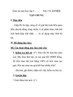 Giáo án toán học lớp 5 - Tiết 174: LUYỆN TẬP CHUNG pot