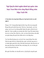 Ngô Quyền khởi nghĩa đánh bại quân xâm lược Nam Hán trên sông Bạch Đằng năm Mậu Tuất 938 doc