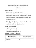 Giáo án tiếng việt lớp 2 - ôn tập giữa kỳ i: Tiết 1 ppt