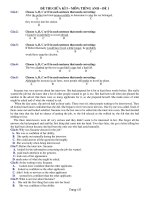 ĐỀ THI GIỮA KÌ I MÔN: TIẾNG ANH – ĐỀ 1 pot