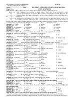 THE FIRST SEMESTER EXAMINATION(2010-2011) - Mã đề: 268 docx