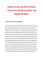 “Chánh cương vắn tắt của Đảng”, “Sách lược vắn tắt của Đảng” của Nguyễn Ái Quốc pot