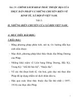 Bài 29: CHÍNH SÁCH KHAI THÁC THUỘC ĐỊA CỦA THỰC DÂN PHÁP VÀ NHỮNG CHUYỂN BIẾN pot
