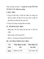 Giáo án tiếng việt lớp 5 - Luyện từ và câu: ÔN TẬP VỀ DẤU CÂU (Dấu hai chấm) ppt